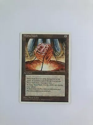 MTG Mana Vault 4th Edition (3 Decades Old) – Near Mint (Extremely Photogenic) • $27