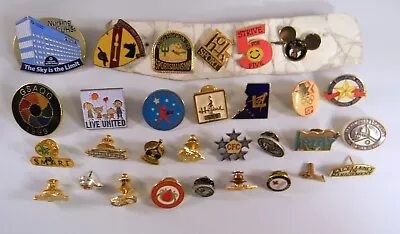 Vintage Lot Of 30 Tie Tacks Lapel Pins • $6