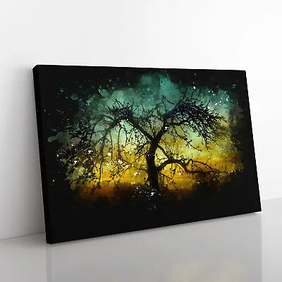 Tree At Sunset Vol.4 Canvas Wall Art Print Framed Picture Home Decor Living Room • $37.24