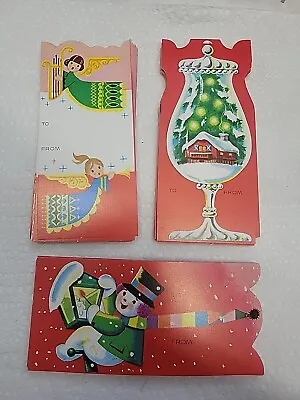 Lot Of 75 Vintage Christmas  Hang Name Tags 3 Designs Unused  • $8.99