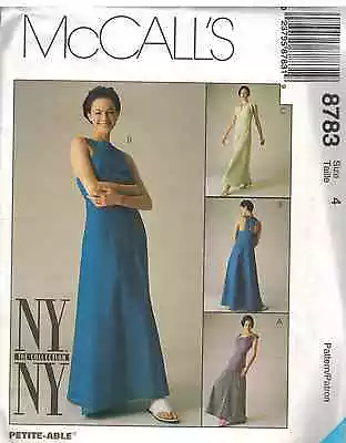 8783 UNCUT Vintage McCalls SEWING Pattern Misses Empire Waist Dress NY NY OOP FF • $9.99