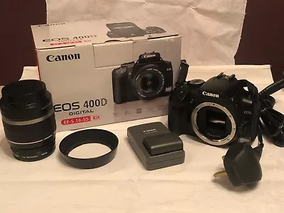 Canon EOS 400D 10.1 MP Digital SLR Camera - Black (Kit With EFS 18-55mm Lens) • £100