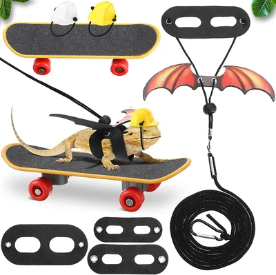 $16.14 • Buy 5 Pieces Bearded Dragon Accessories Toy Set Bearded Dragon Leashes And Harnesses