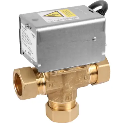 Honeywell 3 Port Motorised Mid Position Zone Valve 22 Mm | V4073A1039/U • £112.10