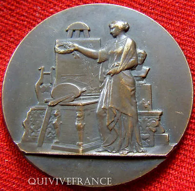 MED3310 - Medal School Martial Industrial Reims Mechanical - French Medal • $31.77