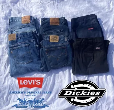 6 Jeans And Pants Lot 4 Levi’s And 2 Dickies • $59.11