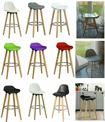£55.95 • Buy Breakfast Bar Stool Compact Kitchen Padded Stools High Chair Seat Home Barstool