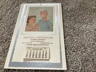 David Honsaker Masontown PA 1959 Adverting Calendar • $5.50