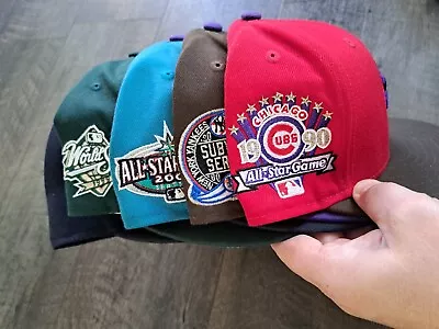 Hat Club MLB Lot Of 5  7 1/2- 7 7/8 - 8 MLB Phillies Mariners Yankees Cubs • $130