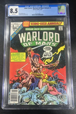 $29.99 • Buy John Carter Warlord Of Mars #1 - WP - 1st Marvel App John Carter - 1977 CGC 8.5