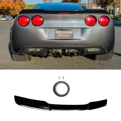 Gloss Black Rear Trunk Wing Spoiler For 2005-2013 Corvette C6 ZR1 Extended Style • $73.98