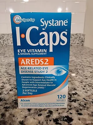 Systane ICaps Eye Vitamin AREDS 2 Age Related 120 Softgels Exp 1/2025 • $74.99
