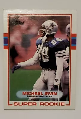 1989 Michael Irvin Topps Super Rookie Card • $0.69