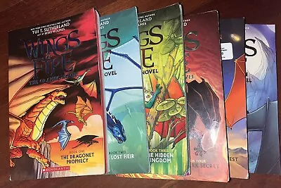 Wings Of Fire Graphic Novels 5 Books 1-5 Set Color Pix Tui T. Sutherland • $48.50