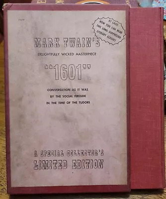 1601 By Mark Twain Slipcase Limited Edition 1st/1st HC - Lyle Stuart • $44.95