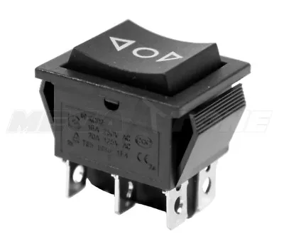 DPDT (ON)-OFF-(ON) 20 AMP/125VAC Momentary 6-Pin Rocker Switch KCD2 - USA SELLER • $6.89