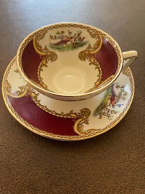 Vintage Staffordshire Myott - Chelsea Bird Red Cup And Saucer England • $29.99