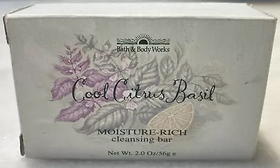 Vintage Bath & Body Works Cool Citrus Basil Moisture Rich Cleansing Bar 2oz 56g • $14.95