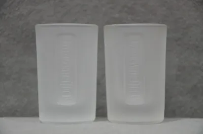 2x Jagermeister Liqueur Embossed Shot Glasses White Glass 2.5cl (To Line) M15 • £9.99