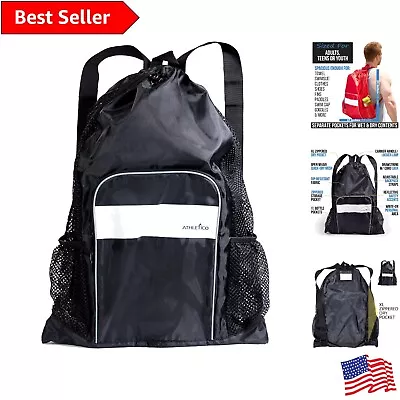 Swim Gear Mesh Bag - Separate Wet & Dry Compartments - Quick Dry Durable Fabric • $27.99