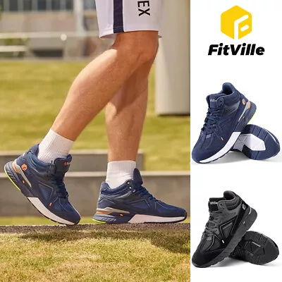 FitVille Men's High-top Sneakers Extra Wide Basketball Shoes W/ Ankle Support • $59.90