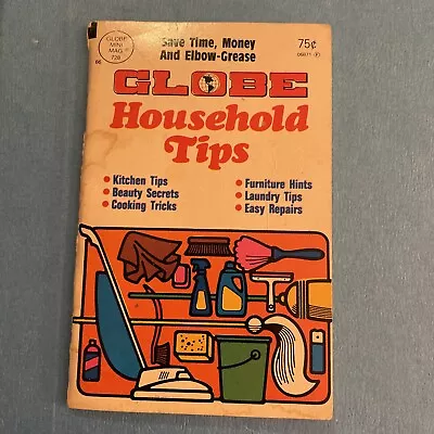 Globe Mini Mag 728 Household Tips 1986 Vtg Book 1980s Laundry Kitchen Movie Prop • $12.94
