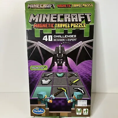Minecraft Magnetic Travel Puzzle  40 Challenges Magnets Instructions EUC • $8.88