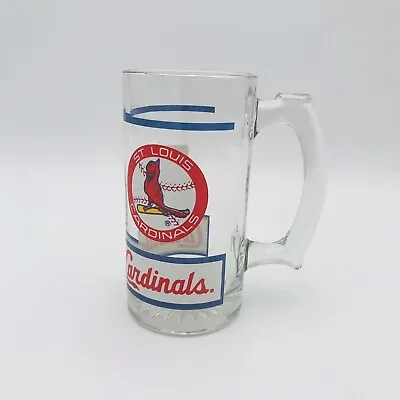 Vintage St Louis Cardinals Beer Glass Mug Cup 1991 MLB Baseball • $13.49