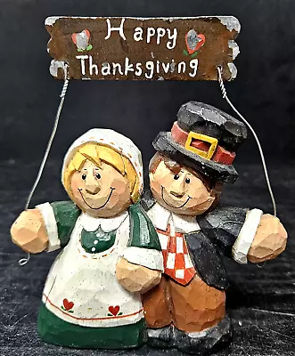 Eddie Walker Midwest Of Cannon Falls Pilgrims W/HAPPY Thanksgiving Sign RARE • $18.04