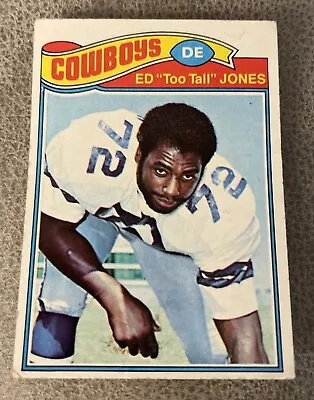 Ed Too Tall Jones 1977 Topps #314 Dallas Cowboys Defensive Line HOF • $5