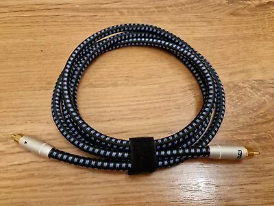 SVS SoundPath RCA Interconnect Subwoofer Cable Braided Cable - 2 Metre • £25