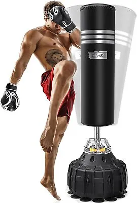 Freestanding Punching Bag Heavy Boxing Bag Gloves Training MMA Kickboxing • $123.45