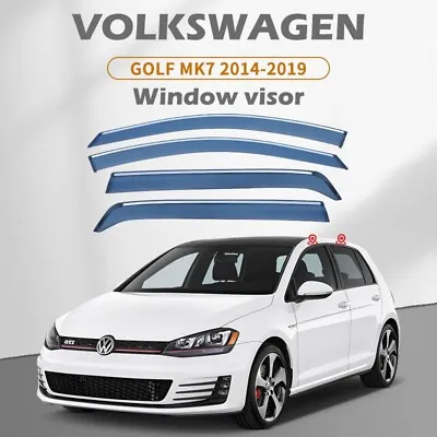 Car Accessories Auto Parts For VW Golf 7 14-19  Weather Shields Window Visors • $113.40