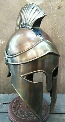Medieval Royal Greek Corinthian Helmet Knight Spartan Helmet With Metal Plume • $81.60