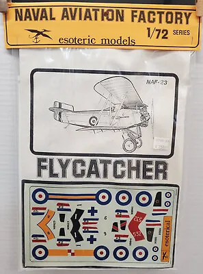 Vintage Esoteric Model Flycatcher NAF-23 Aircraft Vacuform Naval Aviation 1:72 • $23.31