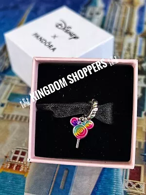 2024 Disney Parks Exclusive Pandora Mickey Mouse Rainbow Lollipop Dangle Charm • $99.95