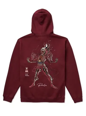 Primitive Marvel X Nychos Carnage Mens Hooded Sweatshirt Size XL Burgundy New • $69.95
