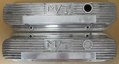 M/T 140R-11B Vintage Valve Covers Pontiac V8 Polished Finned  • $299.99