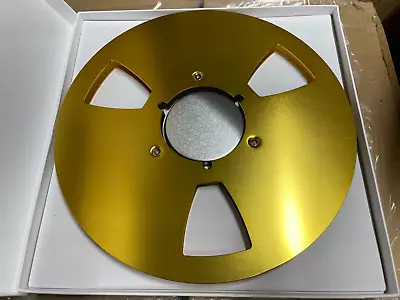 Ampex/teac/akai/pioneer 10.5  Metal Reel In Gold W/box! Shipping From Us! • $34