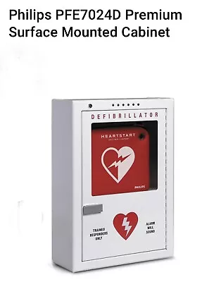 POTTER ROEMER Emergency Medical Defib Cabinet Steel Wall Mount White Type 2 • $167.97