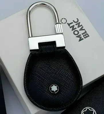New Montblanc Meisterstuck Iconic Key Fob Stainless Steel/onyx Silver #14085 • $139.99