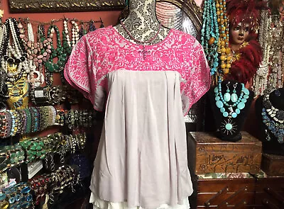 Absolutely Beautiful 💗BUDDY LOVE💗 Embroidered Oaxacan Mexican Unique Style S/M • $75