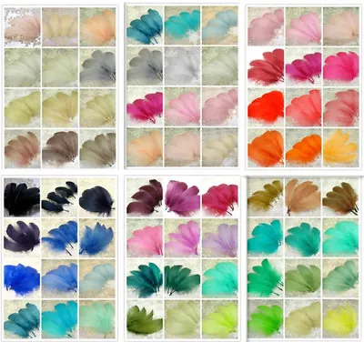 Loose Goose Feathers For Millinery Hats Trim Fascinators Dress Crafts 70 Colours • £4.75