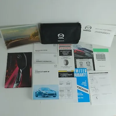 2018 Mazda MX-5 Miata Owner's Operator Manual User Guide Set OEM Factory Origina • $99.99