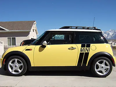 Mini Cooper Angled Side Stripes Countryman Clubman Graphics Stickers Decals • $34.95