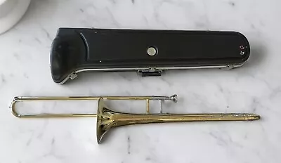 Vintage BUNDY Trombone & Original Case Musical Instruments Music Deals Bargains • $99