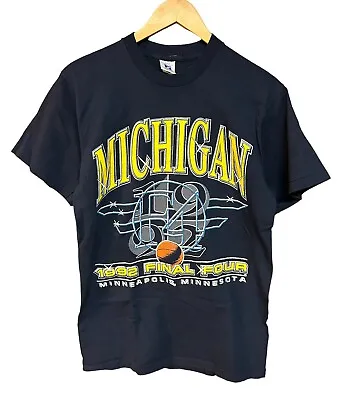 Vintage 1992 NCAA Final Four Michigan Wolverines Fab Five Logo 7 Size M • $39.99