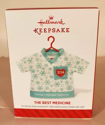 2014*  The Best Medicine  Fabric Hallmark Ornament: Small Dent • $3.99