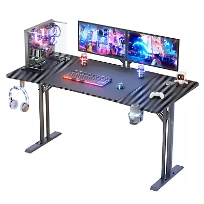 140/160×70cm Gaming Desk Computer Table Workstations Cup Holder & Headphone Hook • £89.95