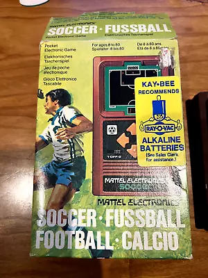 Mattel Soccer Handheld Game 1978 Original Box And Instructions**Works Perfect! • $20
